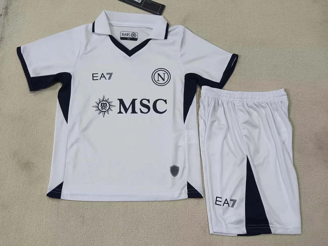 Napoli 2024/2025 Away Football Shirt and Shorts for Kids