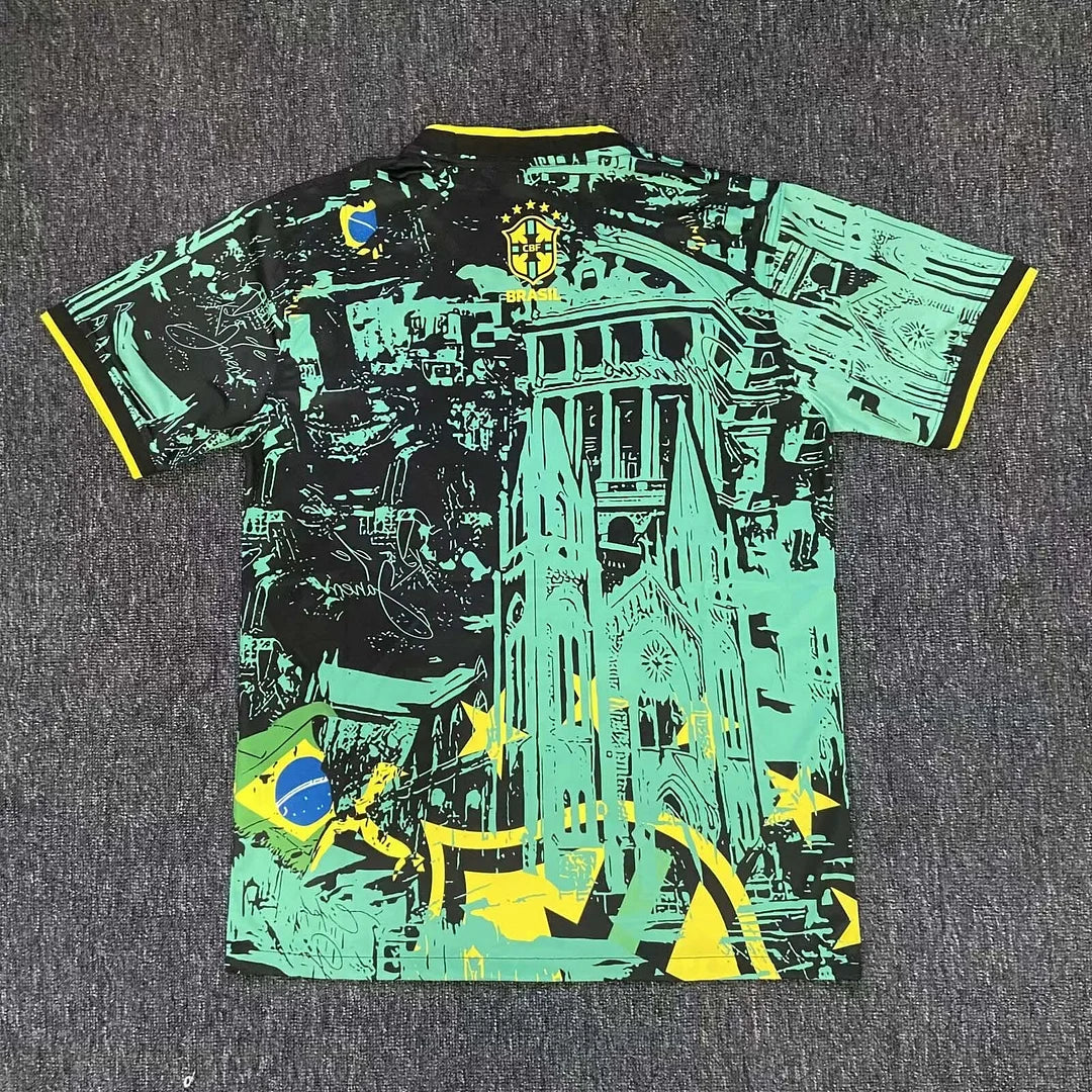 Maglia da calcio verde edizione speciale Brasile 2024