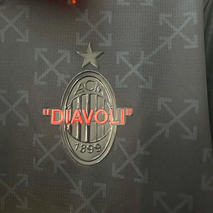 AC Milan 2024/2025 Away Black Soccer Jersey, Fourth Kit