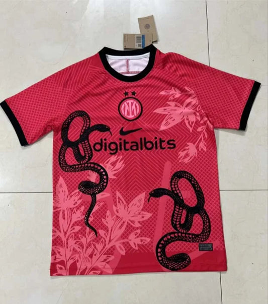 Maglia da calcio rossa edizione speciale Internazionale Milan 2024/2025