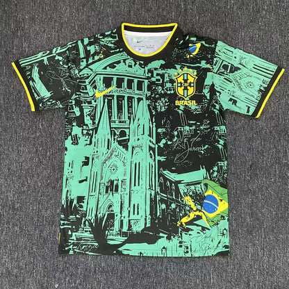 Maglia da calcio verde edizione speciale Brasile 2024