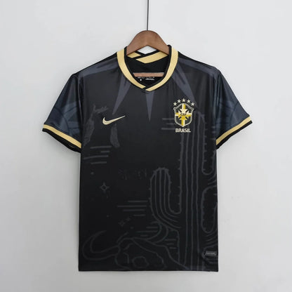 Maglia da calcio nera edizione speciale Brasile 2022