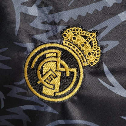 Maglia da calcio nera del Real Madrid con drago cinese 2023/2024