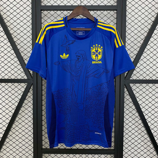 Maglia da calcio blu Jesus, edizione speciale Brasile 2025
