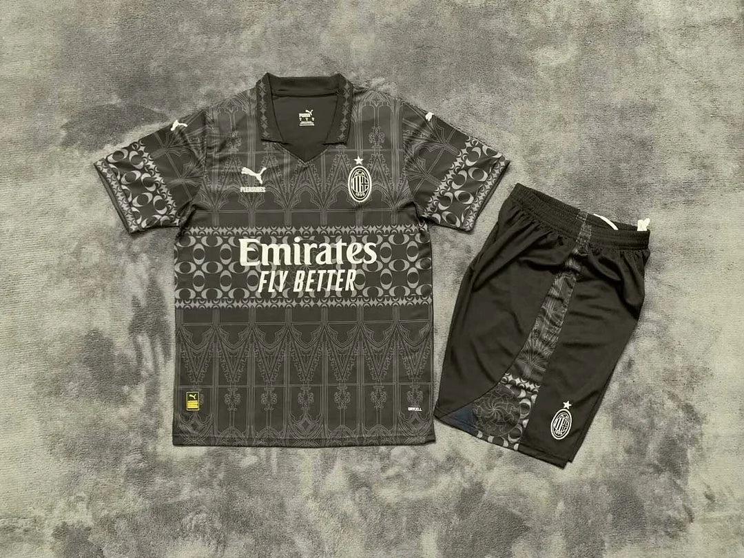 Camiseta de visitante del AC Milan 2023/2024, cuarta equipación, talla infantil