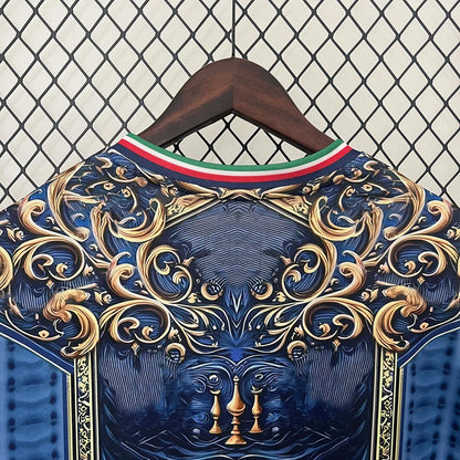 Maglia da calcio blu edizione speciale Italia 2024