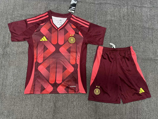 Maglia e pantaloncino da calcio da trasferta della Germania 2025, per bambini