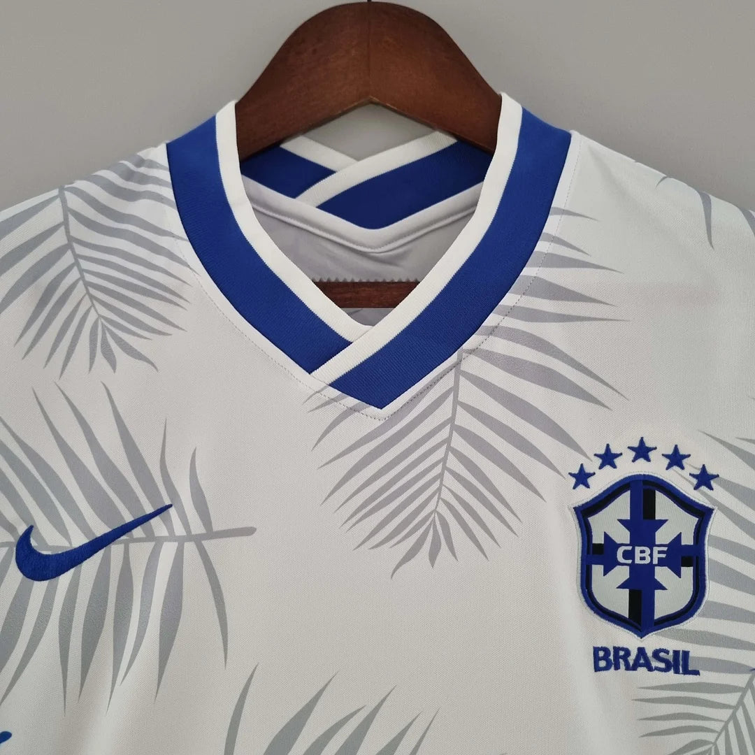 Maglia da calcio classica bianca del Brasile 2022