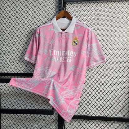 Maglia da calcio rosa drago cinese del Real Madrid 2023/2024
