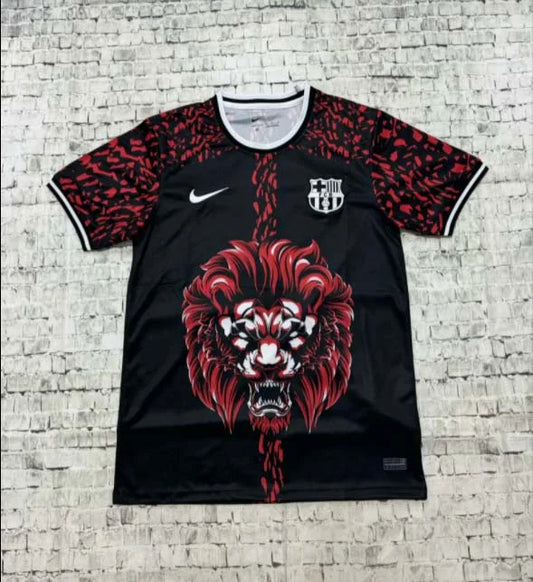 Maglia da calcio nera e rossa edizione speciale Barcellona 2024/2025
