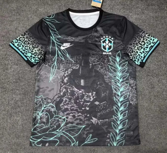Maglia da calcio nera edizione speciale Brasile 2024