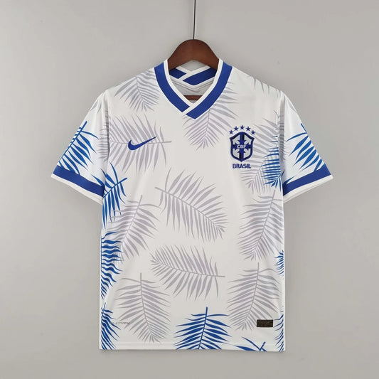 Maglia da calcio classica bianca del Brasile 2022