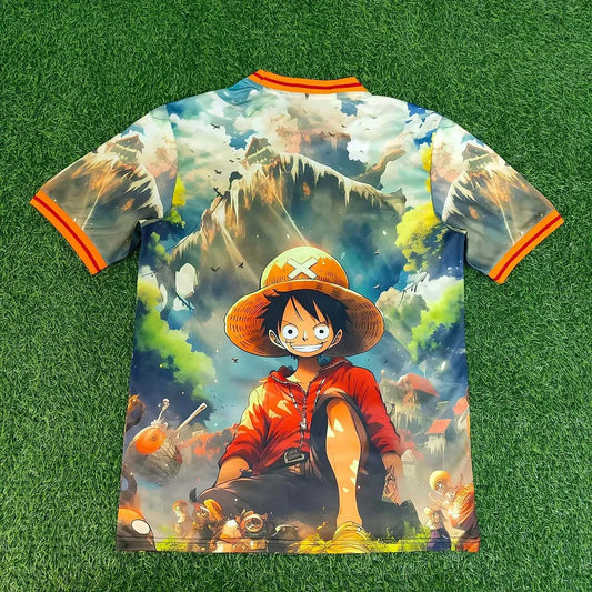 Maglia da calcio edizione speciale verde One Piece del Giappone 2025 - Luffy