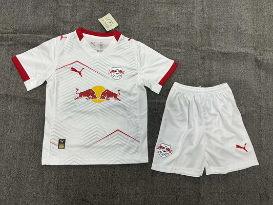 Maglia e pantaloncino da calcio casalinga del Lipsia 2025/2026, per bambini