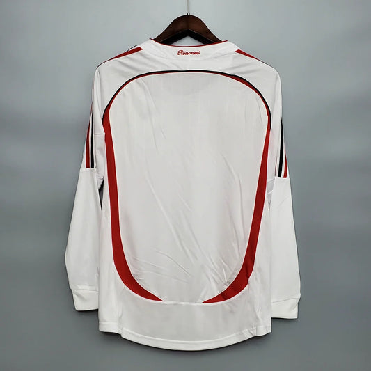 Maglia da calcio retrò a maniche lunghe AC Milan 2006/2007, da trasferta