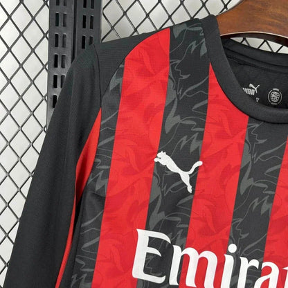 AC Milan Home 2025/2026 Long Sleeve Football Shirt