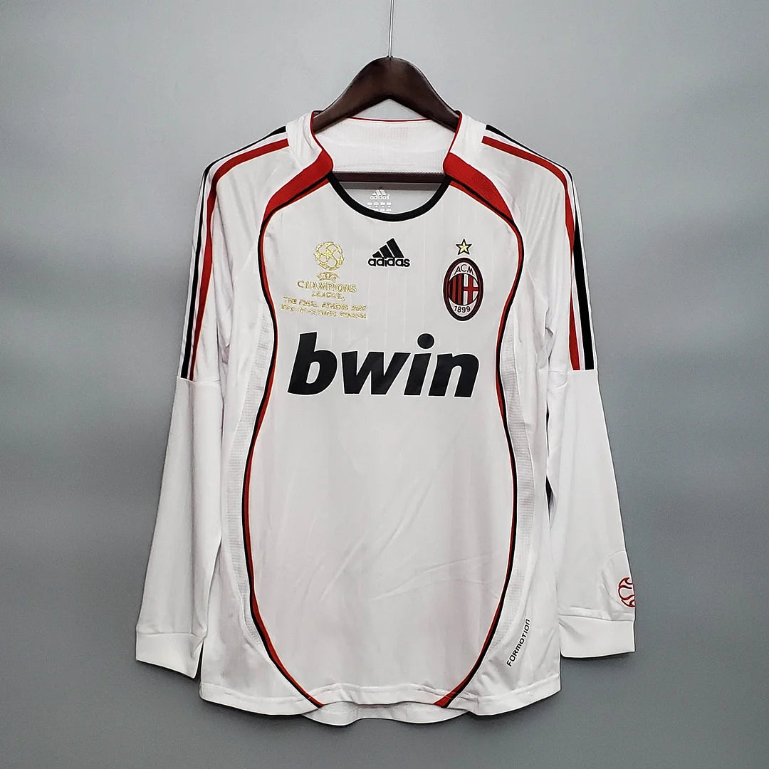 Maglia da calcio retrò a maniche lunghe AC Milan 2006/2007, da trasferta