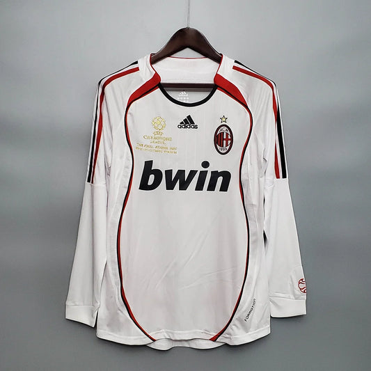 Maglia da calcio retrò a maniche lunghe AC Milan 2006/2007, da trasferta