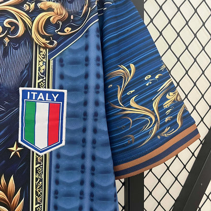 Maglia da calcio blu edizione speciale Italia 2024